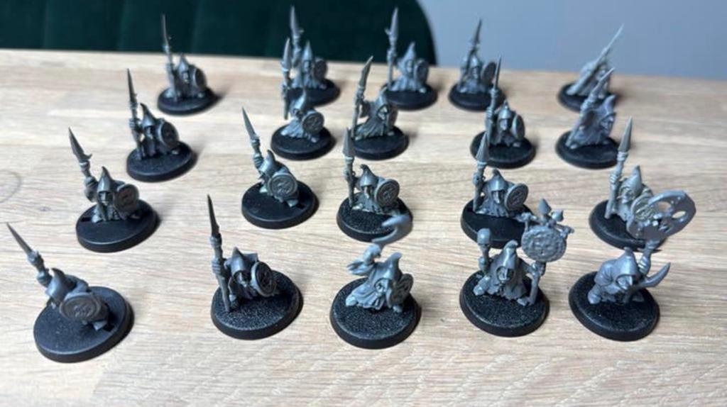 Warhammer 20x Orcs & Goblins 20x spearmen #2, Hobby en Vrije tijd, Wargaming, Ophalen of Verzenden, Zo goed als nieuw, Warhammer