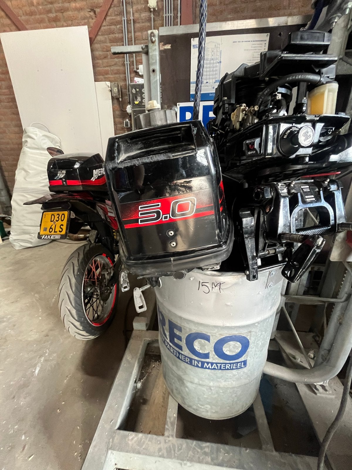 Zodiac rubberboot met Mercury 5pk 2t buitenboordmotor, Watersport en Boten, Bootonderdelen, Ophalen of Verzenden, Gebruikt