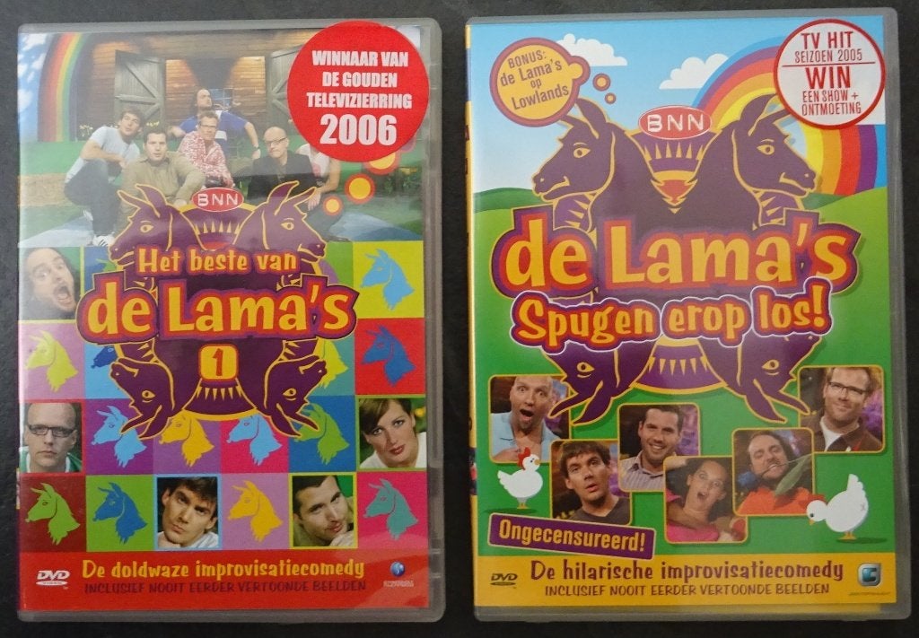 De Lama's – het beste van de Lama's en Spugen er op los., Alle leeftijden, Ophalen of Verzenden, Zo goed als nieuw, Tv-programma of Sketches