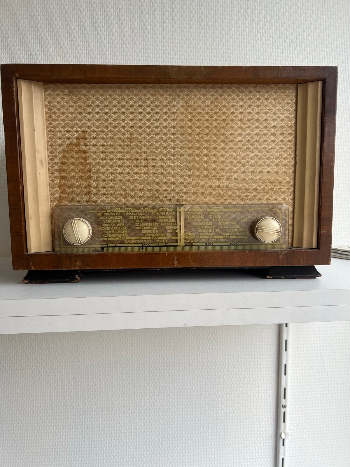 Antieke Erres Radio KY 504 - Vintage Buizenradio, Ophalen, Niet werkend, Radio