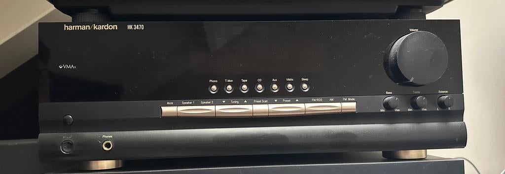 *Nieuw* Harman Kardon receiver HK3470 (uit nalatenschap), Ophalen, Zo goed als nieuw, Overige systemen, 60 tot 120 watt