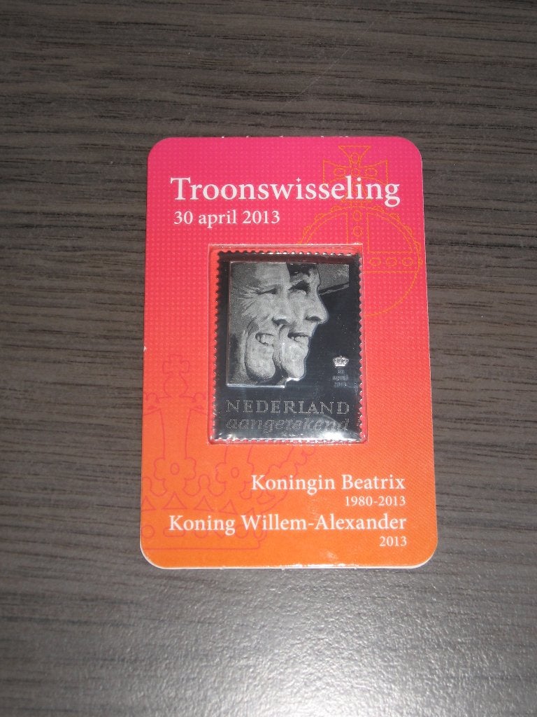 Nederland 2013, Troonswisseling Zilveren zegel. Aangetekend., Postzegels en Munten, Postzegels | Nederland, Verzenden, Na 1940