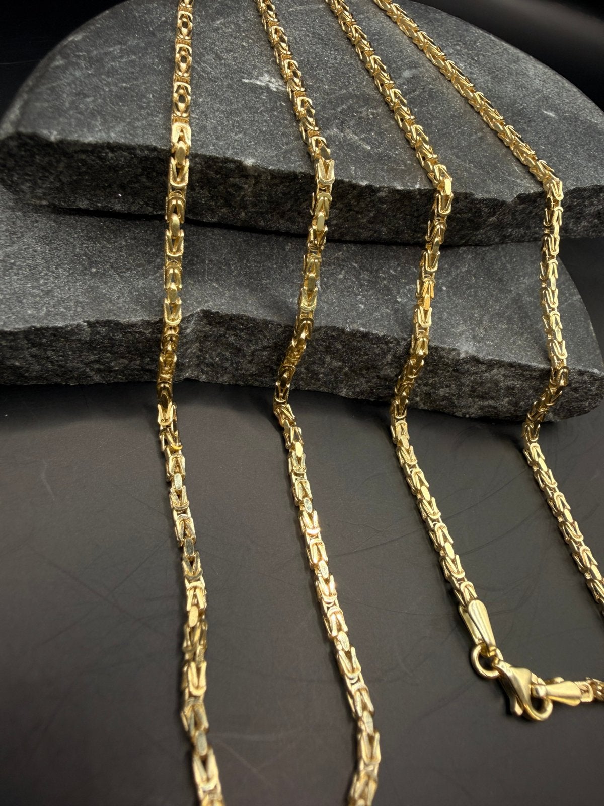 14k massieve koningsketting, Sieraden, Tassen en Uiterlijk, Ophalen of Verzenden, Nieuw, Goud