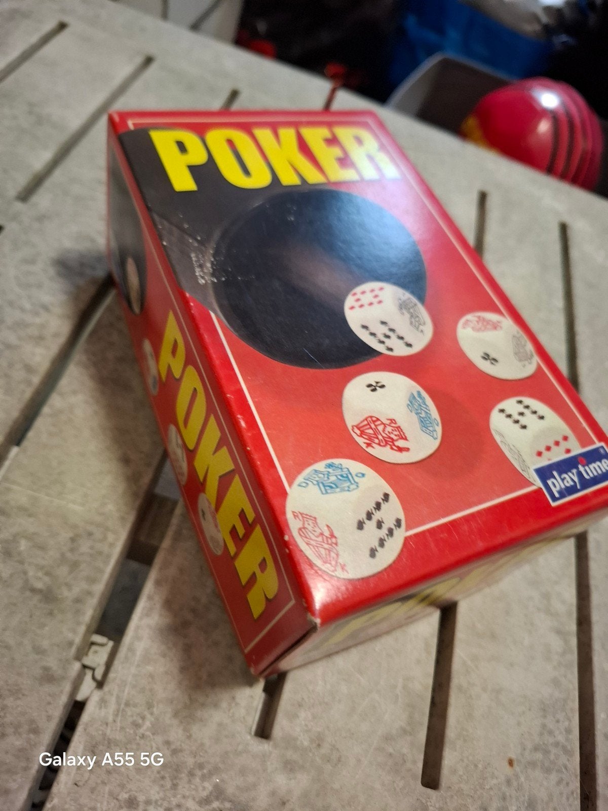 Poker dobbelspel van Play Time, Gebruikt, Onbekend@voorbeeld.com, Vijf spelers of meer, Ophalen of Verzenden