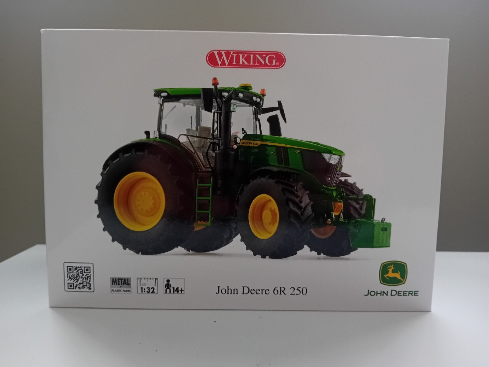 John deere 6r 250 wiking 1:32, Hobby en Vrije tijd, Modelauto's | 1:32, Ophalen of Verzenden, Nieuw, Tractor of Landbouw, Overige merken