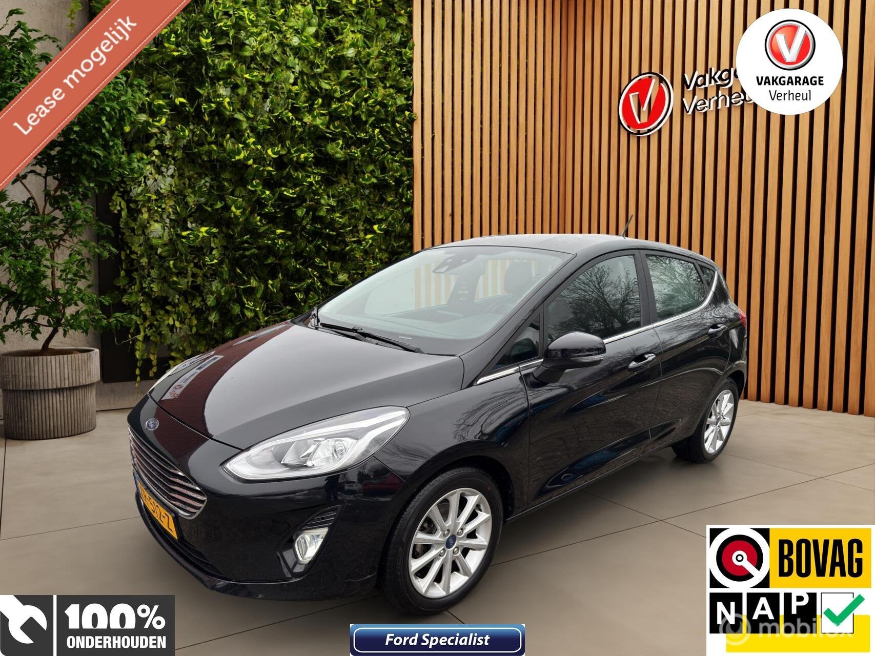 Ford Fiesta 1.0 EcoBoost Titanium 101PK ✅5Drs ✅Boekjes, Auto's, Dealer onderhouden, 101 pk, Gebruikt, Euro 6