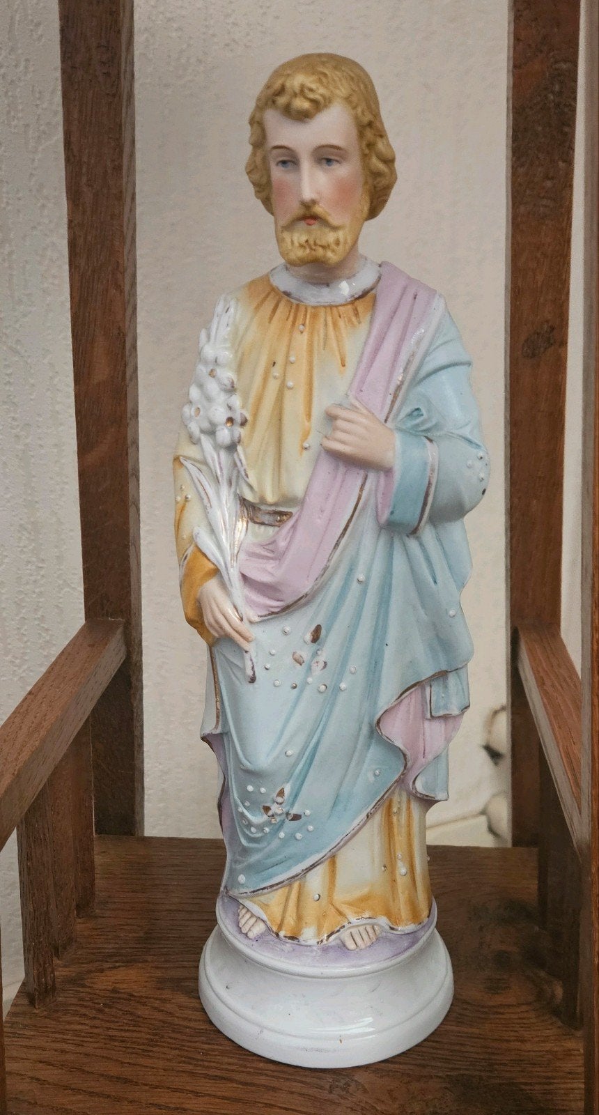 Antiek beeld van Sint Jozef, Ophalen of Verzenden