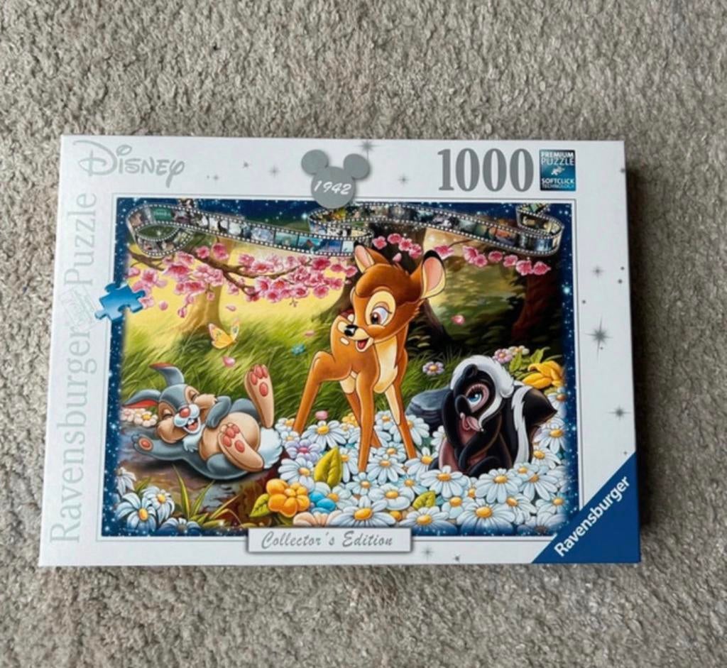 Disney puzzel Collector’s Edition Bambi 1000 stukjes, Hobby en Vrije tijd, Denksport en Puzzels, Ophalen of Verzenden, 500 t/m 1500 stukjes