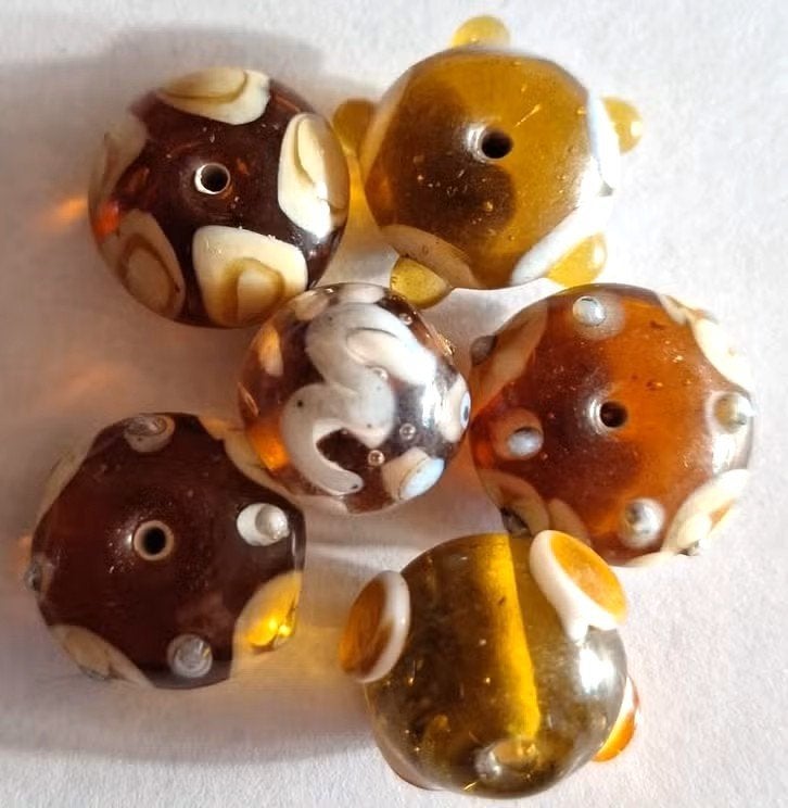 Grote lampwork glas kralen 2 cm, Verzenden, Nieuw, Kraal