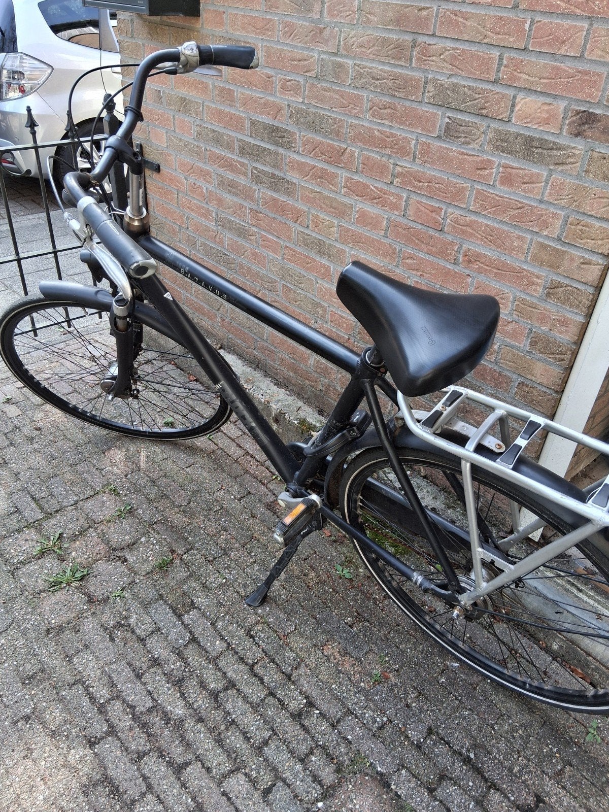 Batavus herenfiets - Zwart, moet opgeknapt worden, Ophalen, Gebruikt, Velgrem, Versnellingen