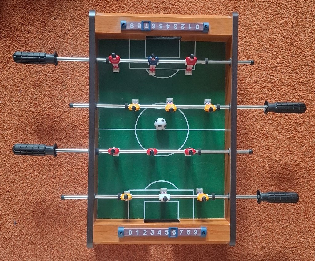 Mini Tafelvoetbal Spel, Een of twee spelers, Ophalen, Gebruikt