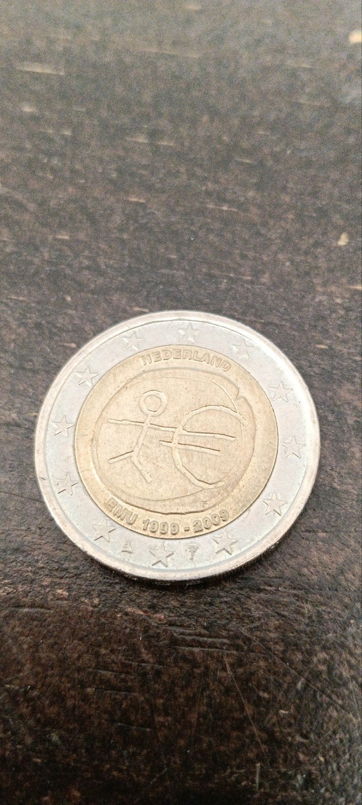 Nederland 2 Euro Herdenkingsmunt EMU 1999-2009, Ophalen of Verzenden, Koningin Beatrix, Euro's, Losse munt