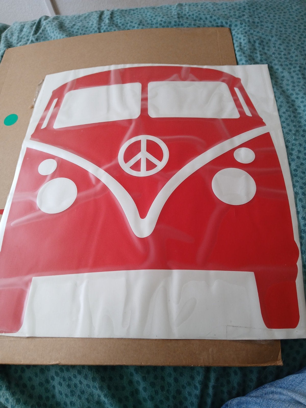 Grote sticker VW T1, Verzamelen, Stickers, Ophalen of Verzenden