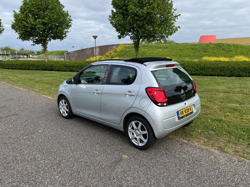 Citroen C1 1.2 PureTech Airscape Shine cabiolet, Voorwielaandrijving, Dealer onderhouden, Stof, Gebruikt