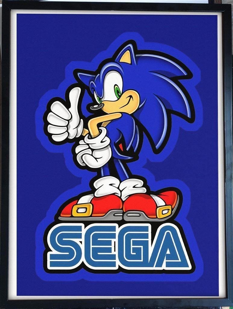 [videogame Poster in Frame] Sonic the Hedgehog | SEGA, Verzenden, Nieuw, A1 t/m A3, Film en Tv