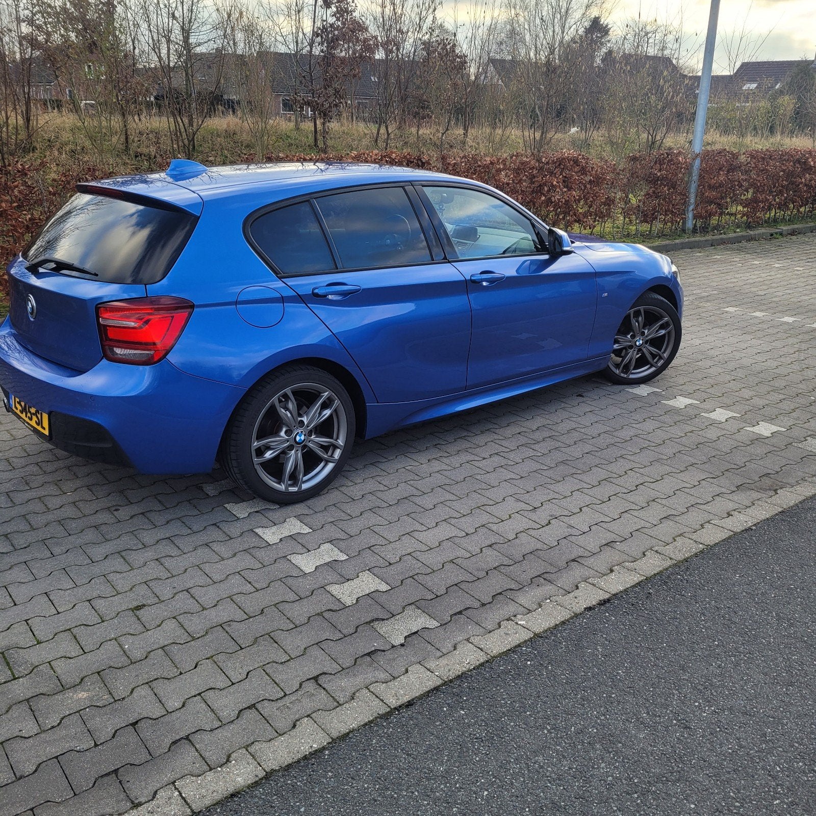 BMW 1-Serie 116i 200PK 5D 2014 Blauw M pakket, 1-Serie, Zwart, 4 cilinders, Blauw
