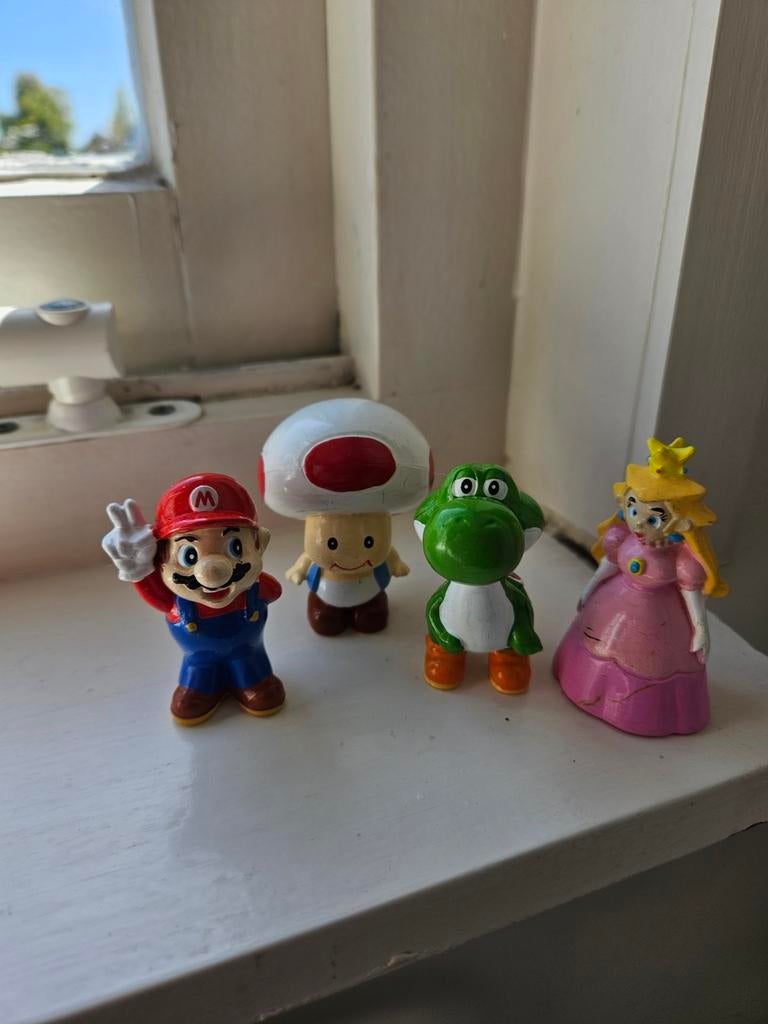 Originele Mario poppetjes uit 1994 - Set van 4, Ophalen of Verzenden, Gebruikt
