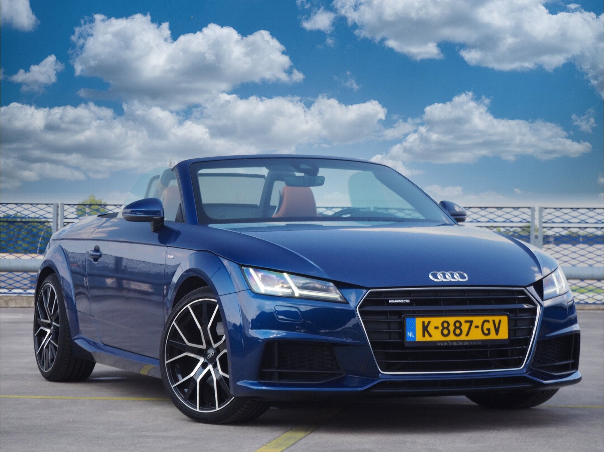 Audi TT Roadster 2.0 Quattro - S-line - B&O - NEKVERWARMING, Auto's, Audi, Gebruikt, Euro 6, 4 cilinders, Blauw