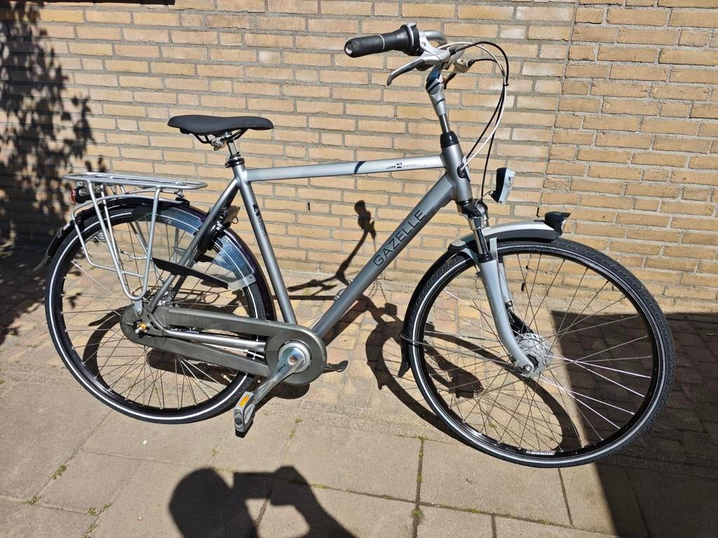 Mooie Gazelle paris plus C7 herenfiets 57cm 7 versnellingen, Ophalen, Versnellingen, Zo goed als nieuw, 57 tot 61 cm