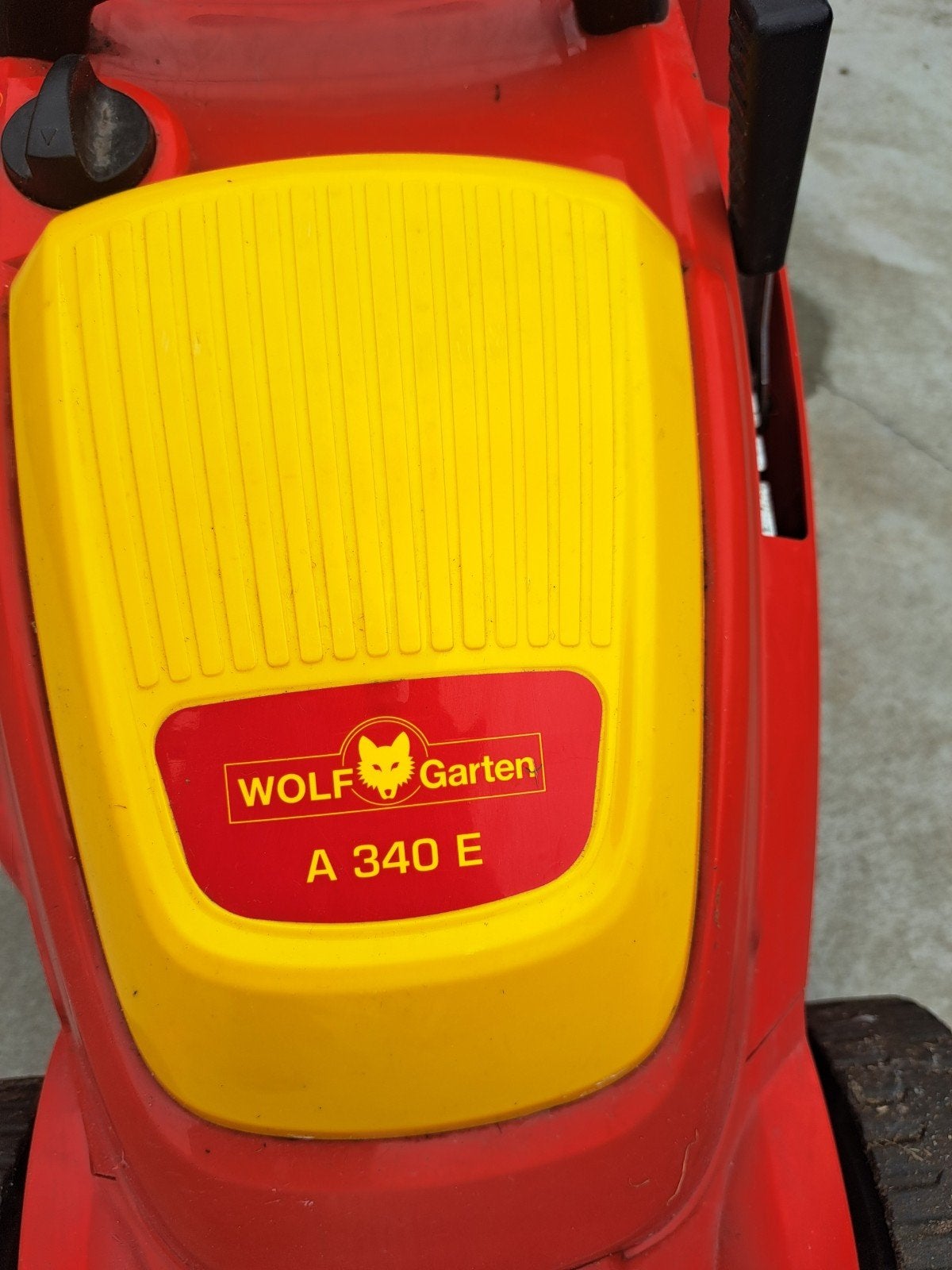 Wolf-Garten A 340 E Elektrische Grasmaaier - Zo goed, Tuin en Terras, Grasmaaiers, Cirkelmaaier, Elektrische grasmaaier, Ophalen of Verzenden