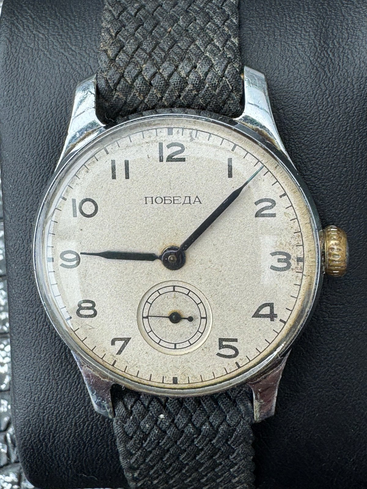 Vintage Pobeda Horloge - Klassiek Russisch Design, Ophalen of Verzenden, Overige materialen, Overige merken, 1960 of later