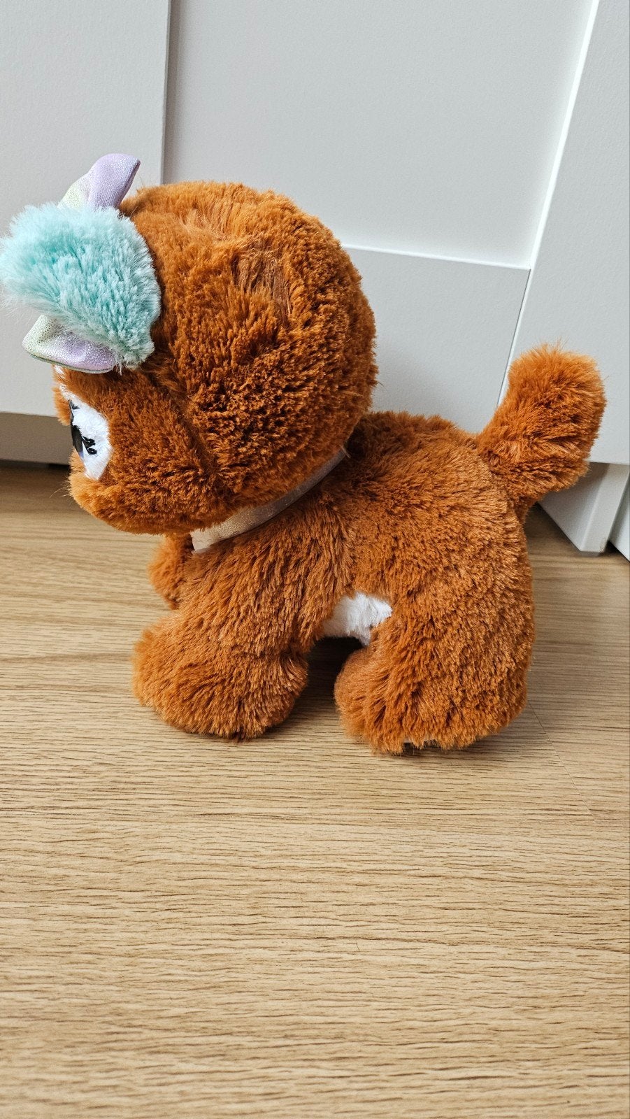 Present Pets Glitter Pup Cocoa - Interactieve Pluche Hond, Ophalen, Overige merken, Hond, Zo goed als nieuw