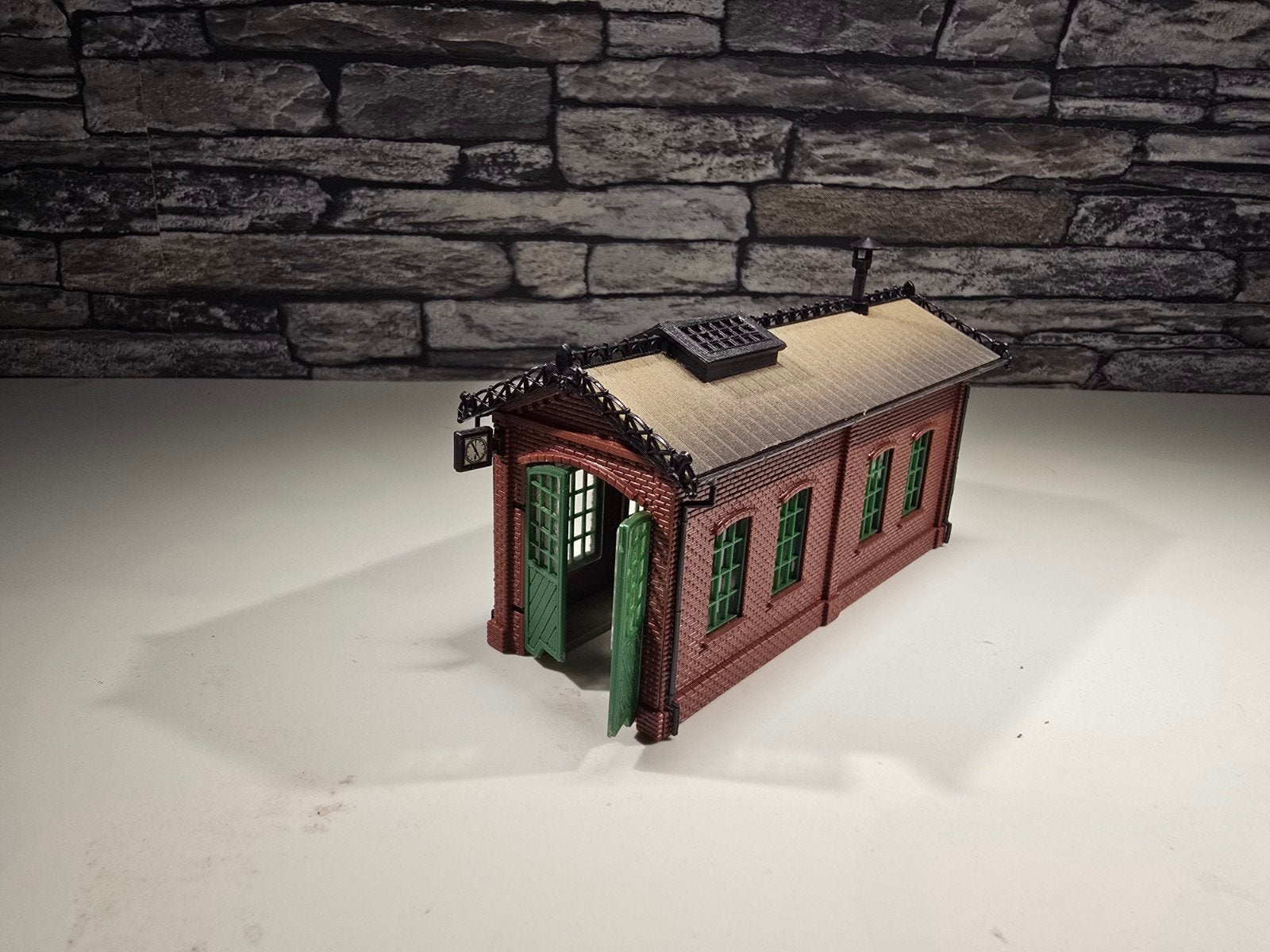 Lokloods stoomlok N spoor modeltrein 1:160, Overige merken, Gebruikt, Gelijkstroom of Wisselstroom, Brug, Tunnel of Gebouw