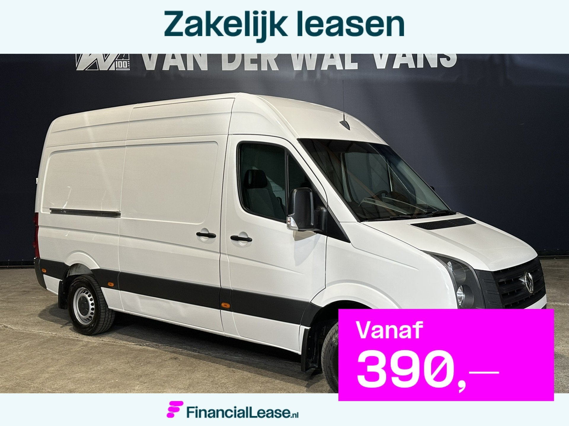 Volkswagen Crafter 2.0 TDI 164pk *MARGE, geen BTW* L2H2 Inri, Euro 5, Gebruikt, Zwart, 4 cilinders
