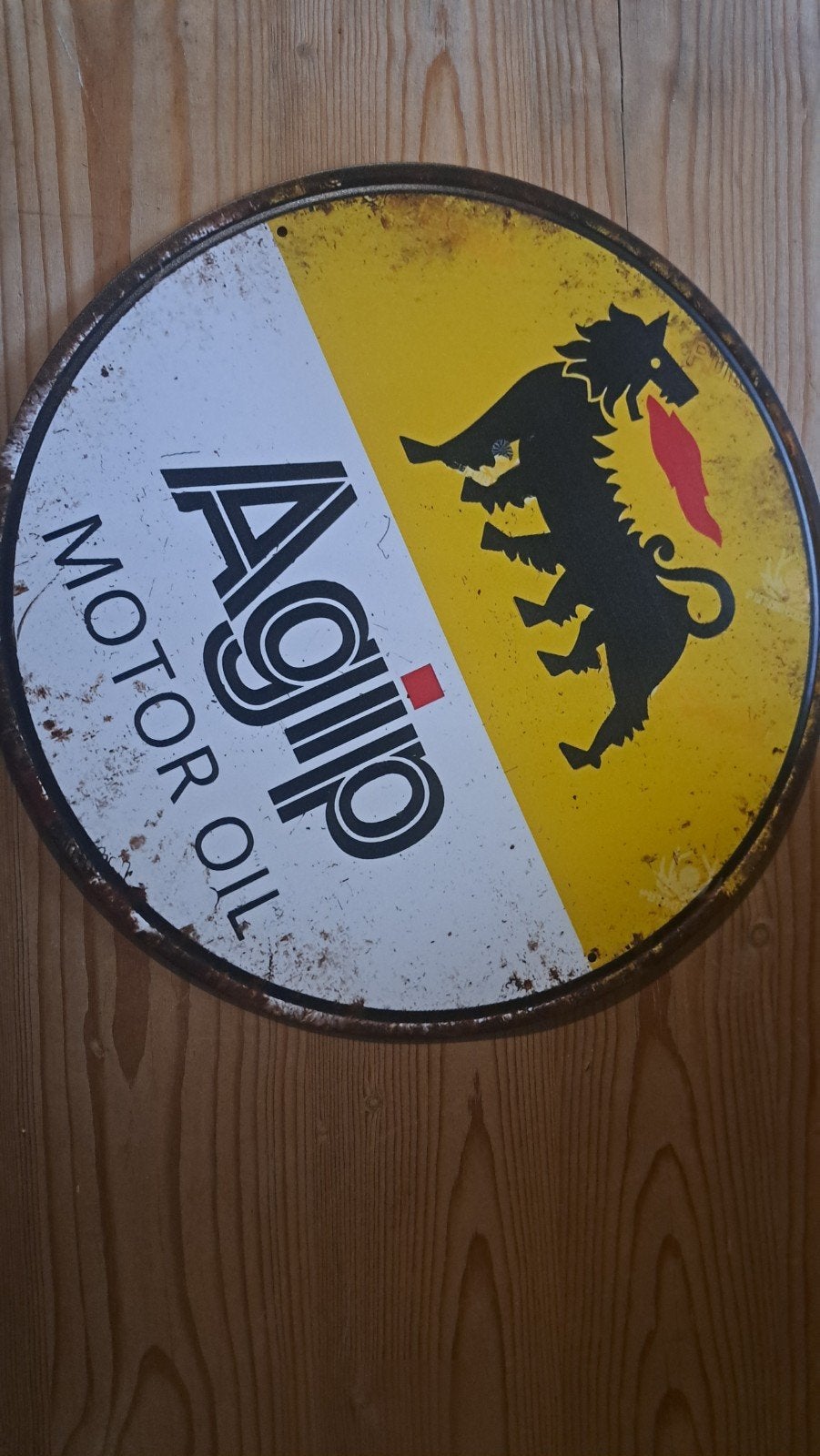 Garagebord AGIP 30CM, Verzamelen, Ophalen of Verzenden, Auto's