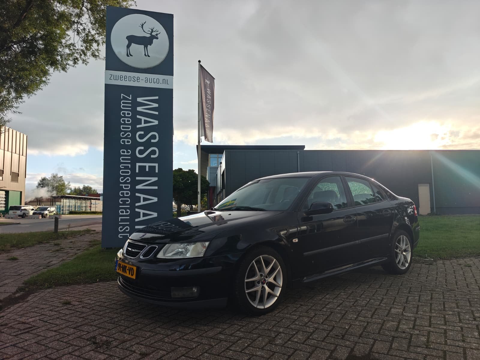 Saab 9-3 Sport Sedan 1.8T 210pk Linear Automaat | Maptun | T, Auto's, 1998 cc, Stof, 4 cilinders, 1435 kg