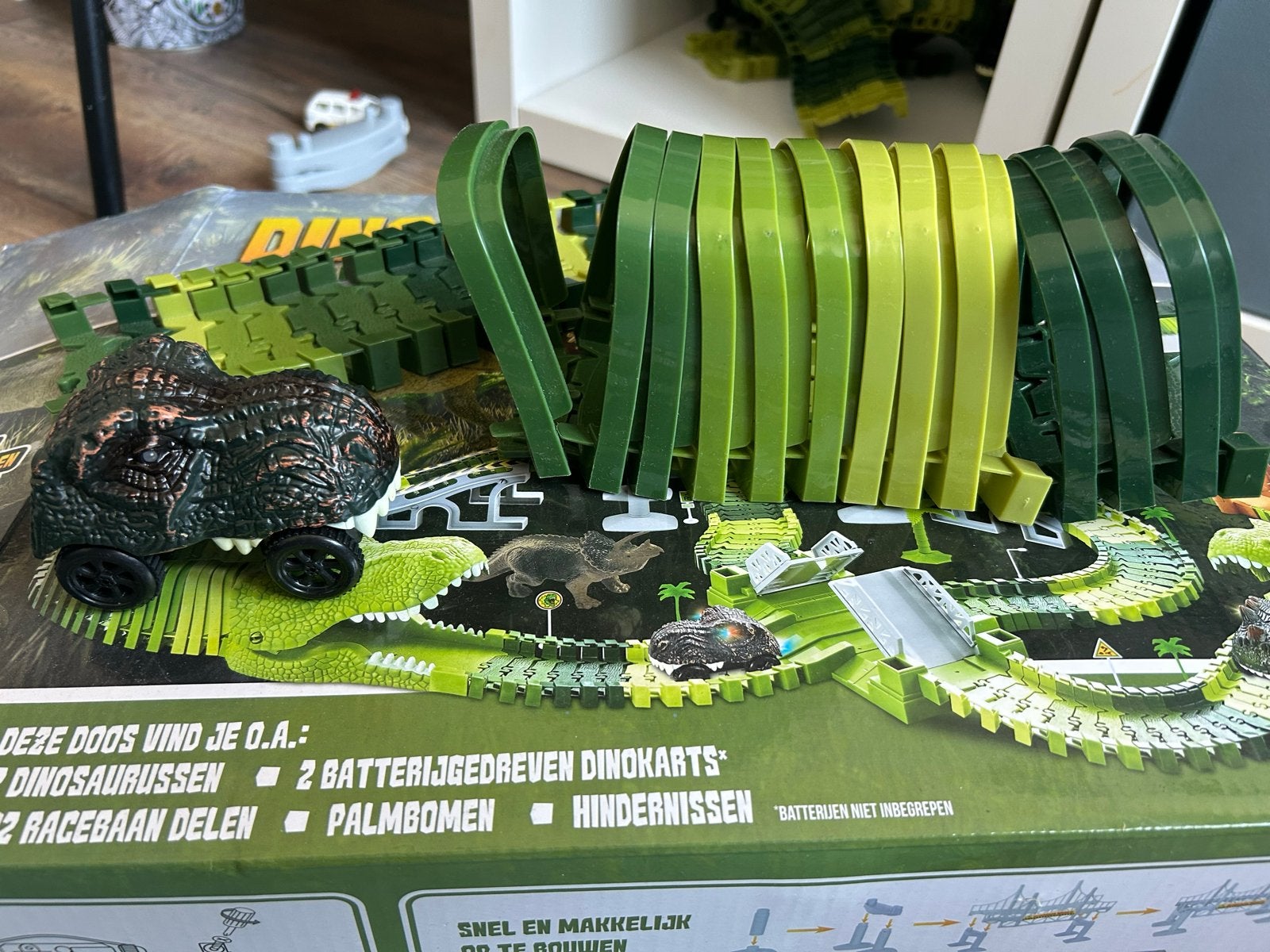Dino Racebaan Zelf Bouwen met Zelfrijdende Dino Auto's, Overige merken, Racebaan, Zelf te bouwen, Ophalen of Verzenden