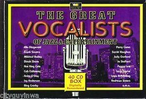 Great Vocalists Of Jazz & Entertainment - 40 CD's - Nieuw in, Boxset, Ophalen of Verzenden, 1940 tot 1960, Nieuw in verpakking