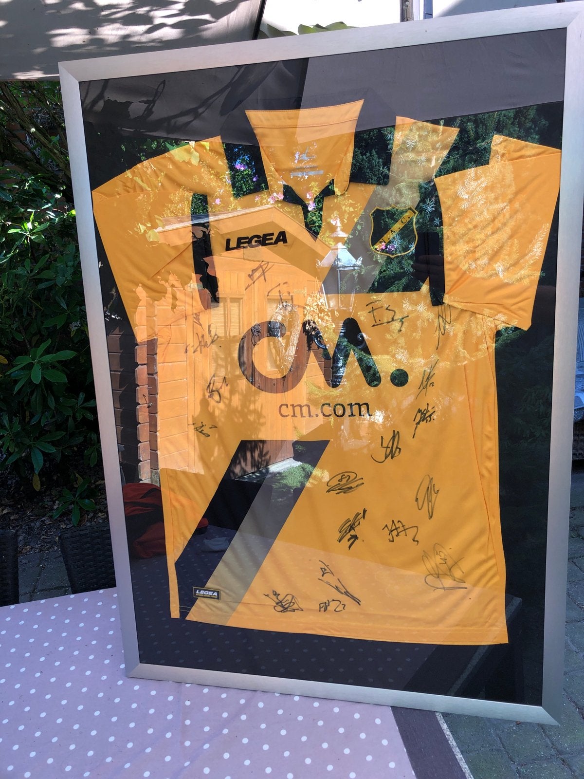 NAC Breda Gesigneerd Voetbal Shirt In Lijst, Ophalen of Verzenden, Nieuw, NAC Breda, Shirt