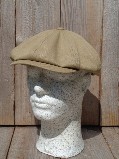 Hatland olijf kleurige baker boy pet maten M, L en XL, 60 cm (XL, 7½ inch) of meer, Haven 49, Geasluis@planet.nl, Nieuw