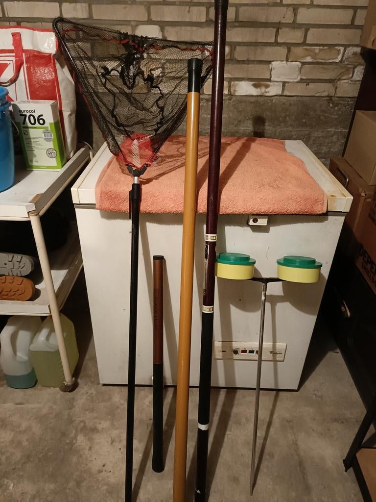 Vintage Albatros viskoffer met inhoud en visbenodigdheden, Watersport en Boten, Ophalen, Gebruikt, Koffer of Tas
