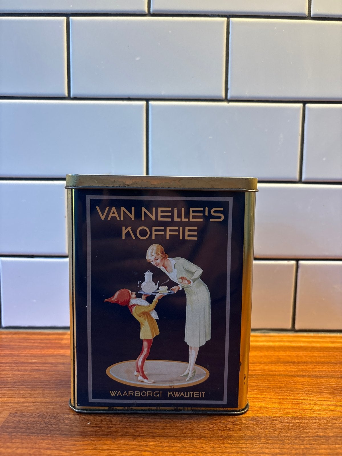 Vintage Van Nelle's Koffie blik - Waarborgt Kwaliteit, Ophalen of Verzenden