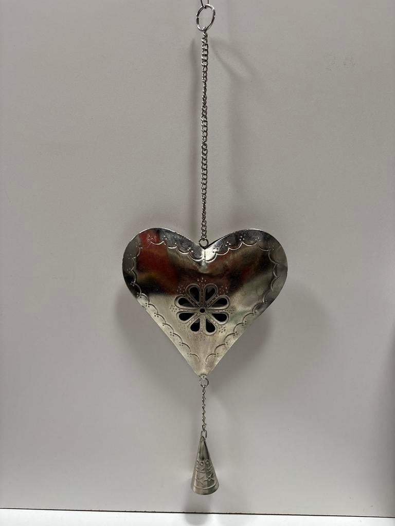 Metalen hart decoratie met belletje, Info@apko.nl, 5465Rj 68A, Ophalen of Verzenden, Metaal