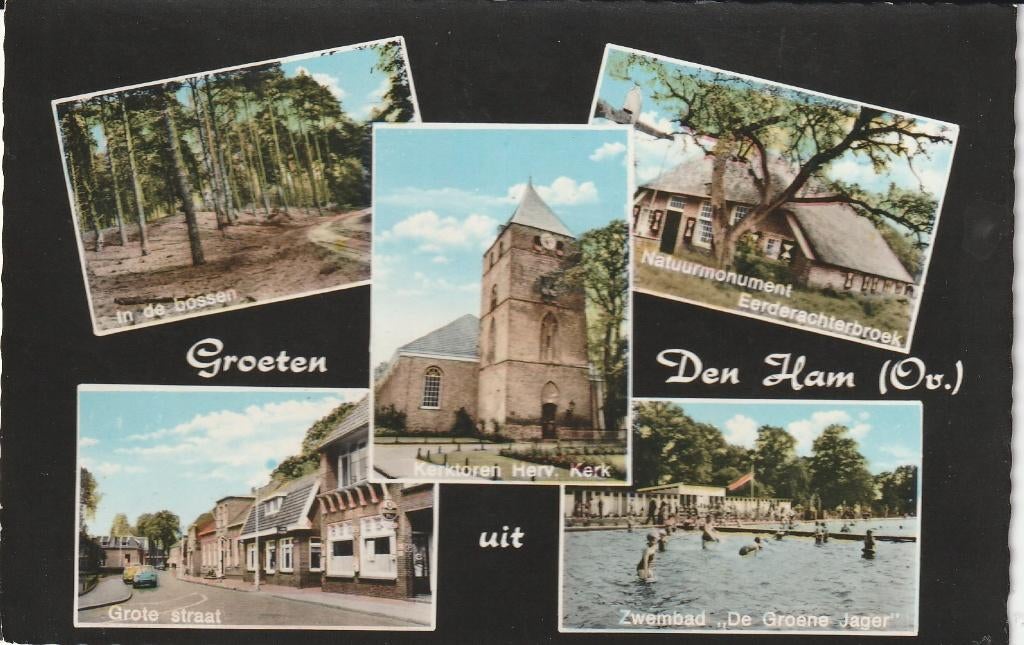 Den Ham, Ophalen of Verzenden, 1940 tot 1960, Gelopen, Overijssel