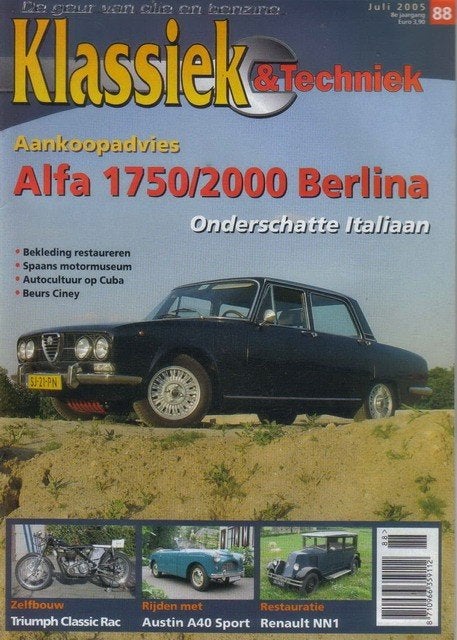 Klassiek & Techniek 88 2005 : Alfa Berlina - Austin A40, Ophalen of Verzenden, Gelezen, Algemeen