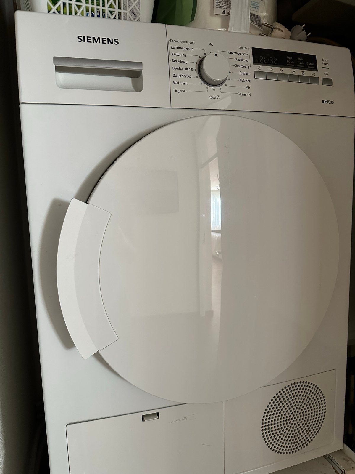Siemens iQ500 Condensdroger 8 kg - WT44B202NL/01, Witgoed en Apparatuur, Wasdrogers, Ophalen, Gebruikt, 8 tot 10 kg, Voorlader