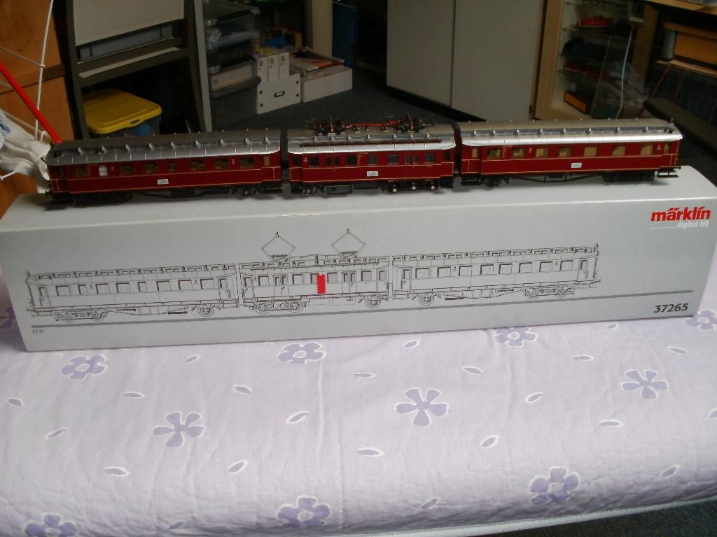 Marklin Ho E Lokomotief Digitaal no 37265/ET87 met ovp., Wisselstroom, Locomotief, Nieuw, Ophalen of Verzenden