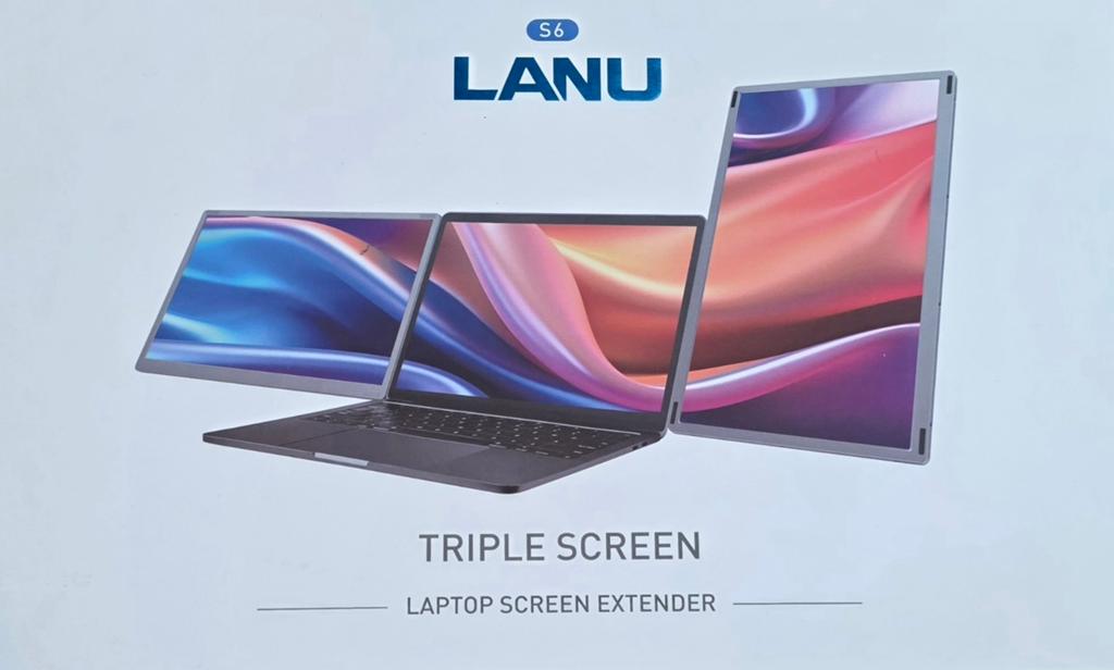 LANU S6 Triple Screen Laptop Extender - Nieuw in doos, Computers en Software, Monitoren, Gaming, Shenzhen, China, LANU Technology Co., Ltd.