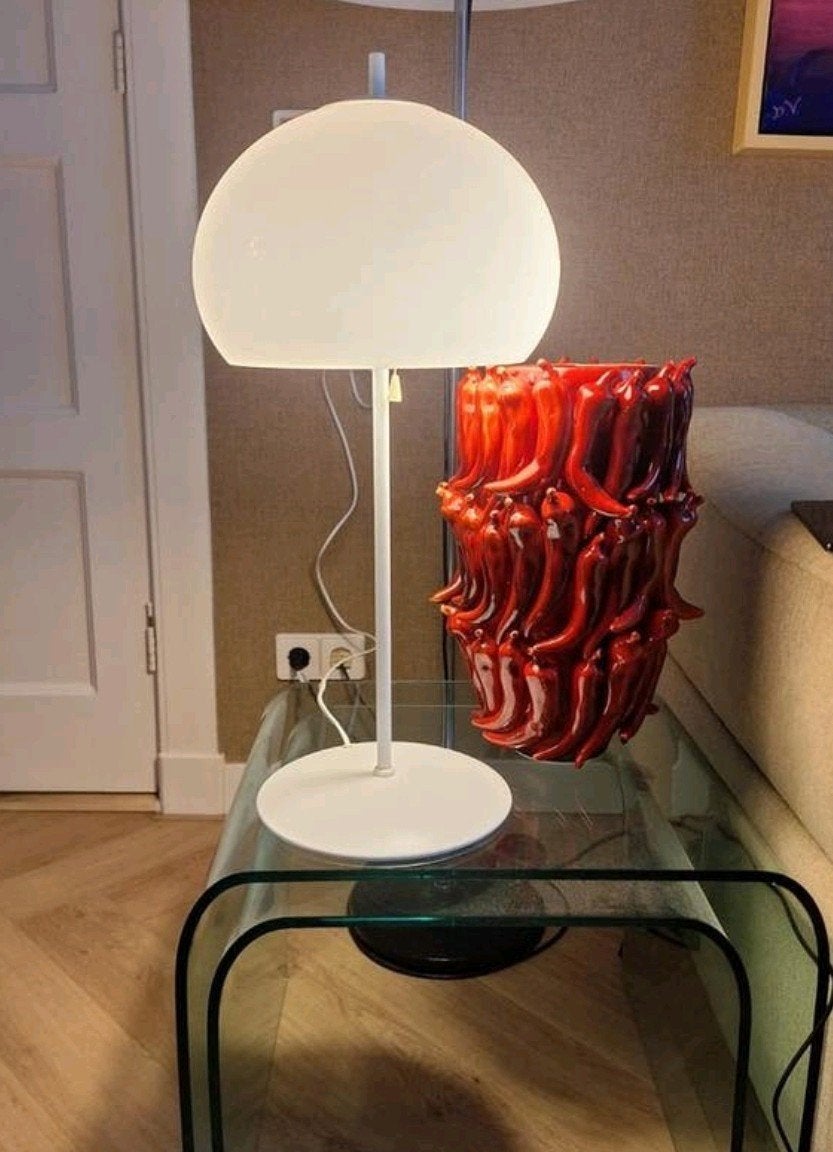 Vintage Dijkstra tafellamp, mushroom trekkoord standen 3, Huis en Inrichting, Lampen | Tafellampen, Ophalen of Verzenden, Gebruikt
