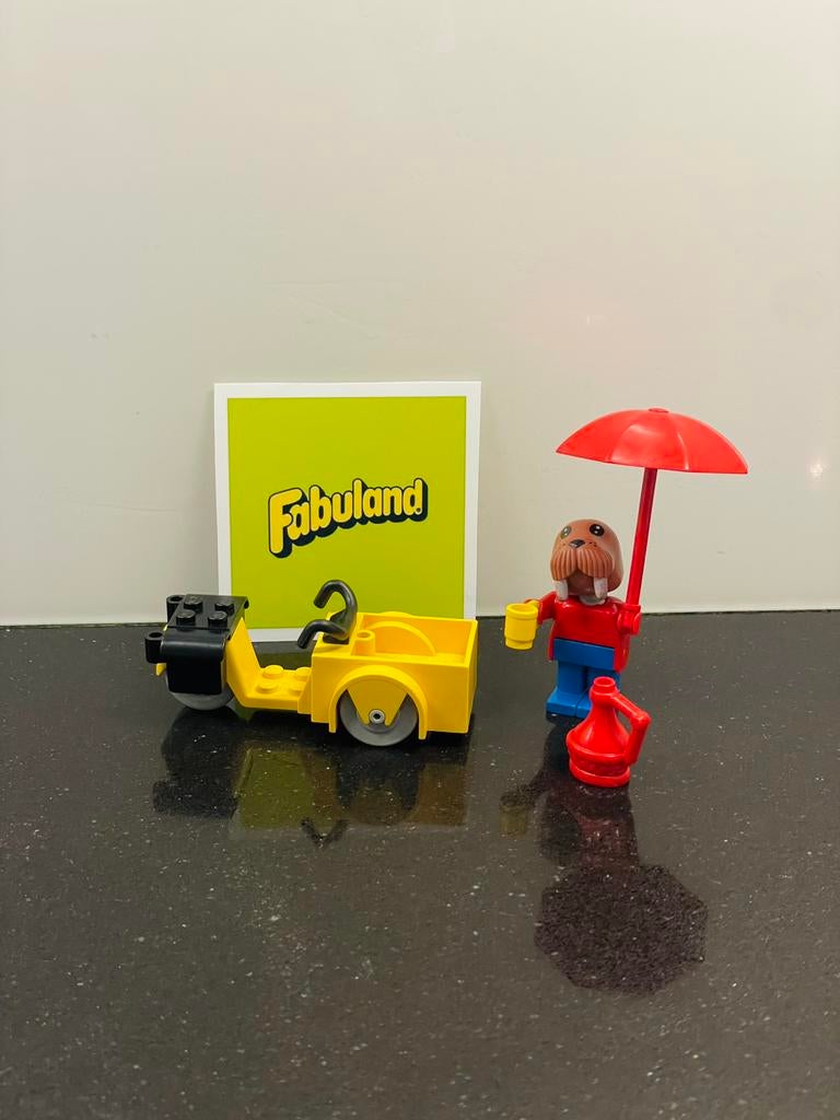 Lego Fabuland 3791 | Walrus met Bakfiets, Kinderen en Baby's, Speelgoed | Duplo en Lego, Zo goed als nieuw, Lego, Complete set