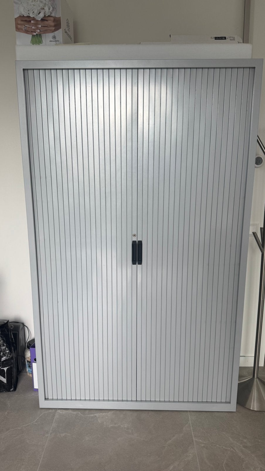 Archiefkast metaal Lensvelt aluminium kleur gespoten, Ophalen, Zo goed als nieuw, 25 tot 50 cm, 150 tot 200 cm