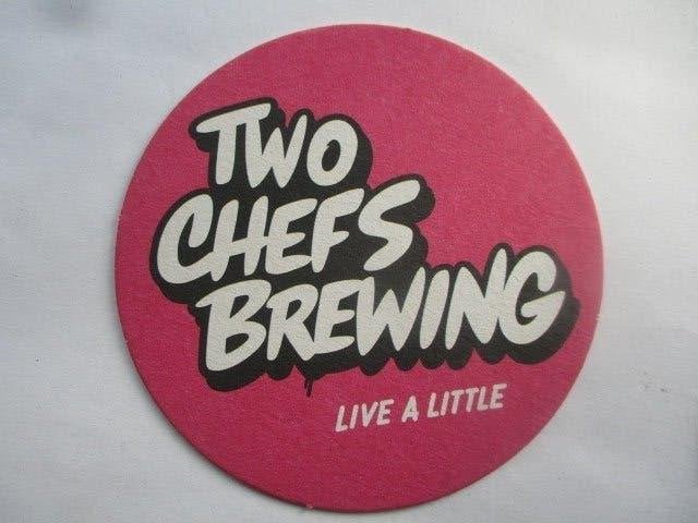 bierviltje two chefs  19-7, Ophalen of Verzenden, Nieuw, Viltje(s), Overige merken