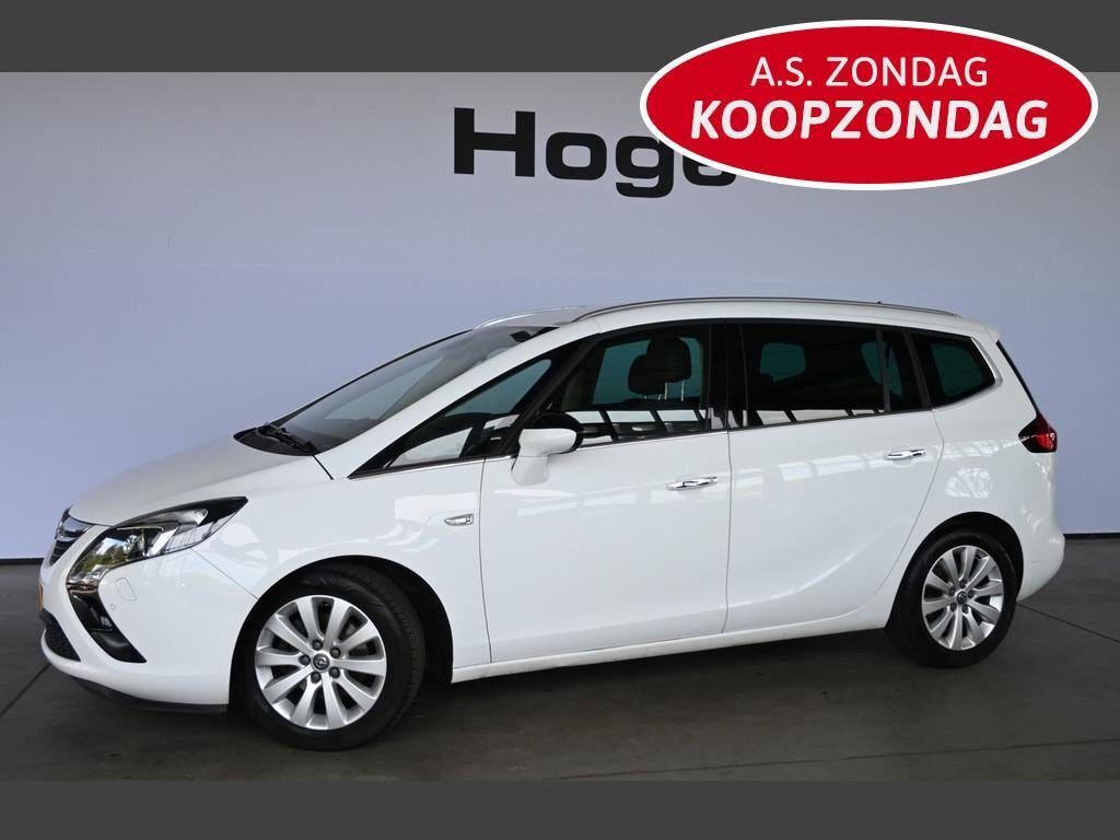 Opel Zafira Tourer 1.4 Cosmo Airco Navigatie Cruise Control, Euro 5, Stof, 4 cilinders, Met garantie (alle)