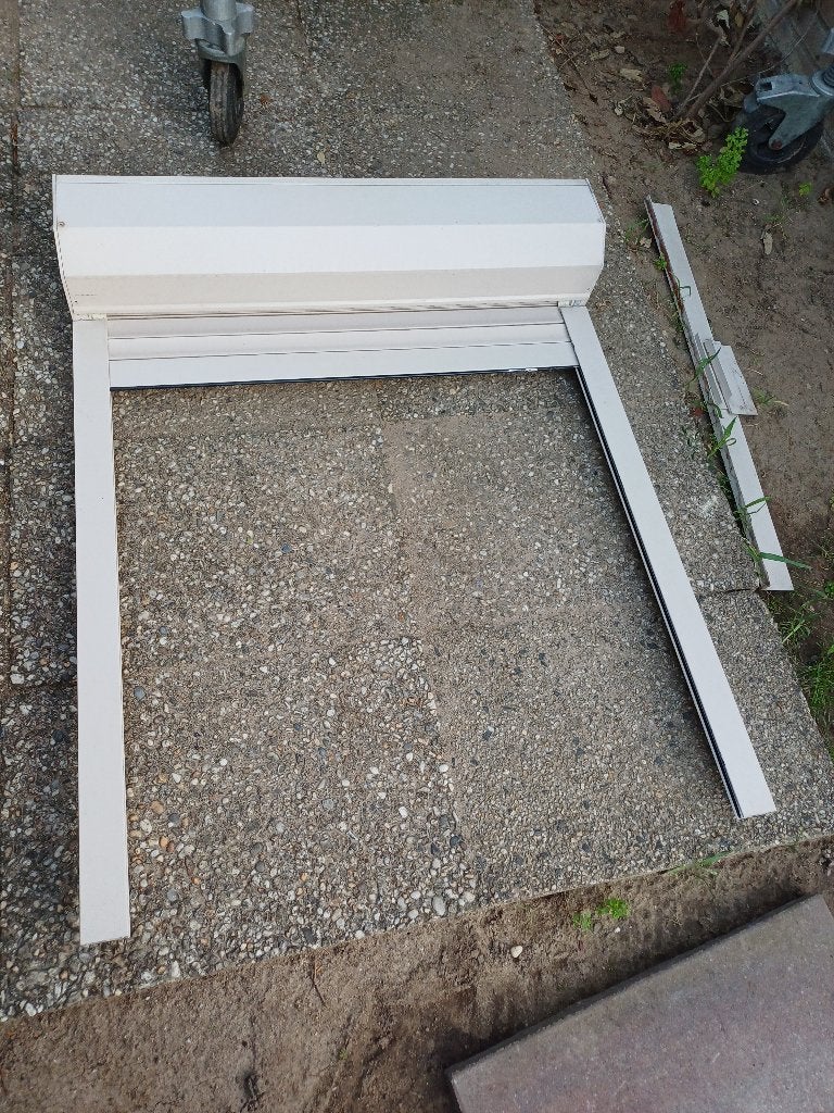 Rolluik b91,5xh111cm, Doe-het-zelf en Verbouw, Rolluiken, Ophalen, Gebruikt, Minder dan 100 cm, Wit