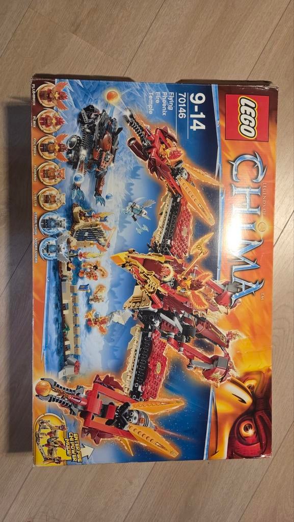 Lego Chima 70146 - Flying Phoenix Fire Temple, Kinderen en Baby's, Speelgoed | Duplo en Lego, Zo goed als nieuw, Ophalen of Verzenden