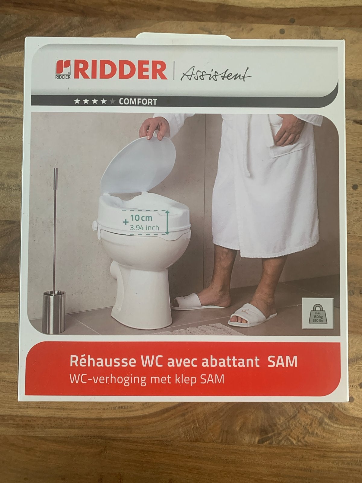 Nieuw RIDDER Assistent WC-verhoging met klep SAM - 10 cm, Ophalen of Verzenden, Nieuw, Toilet